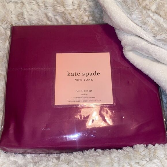 Rare! Kate ♠️ Spade Holiday 🌸 Sheet Set! - Picture 1 of 8